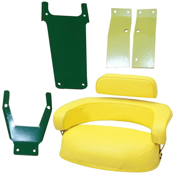 RAParts 3 Piece Yellow Seat Assembly Fits John Deere 3010,3020,4020,4320,5020,6030,7520