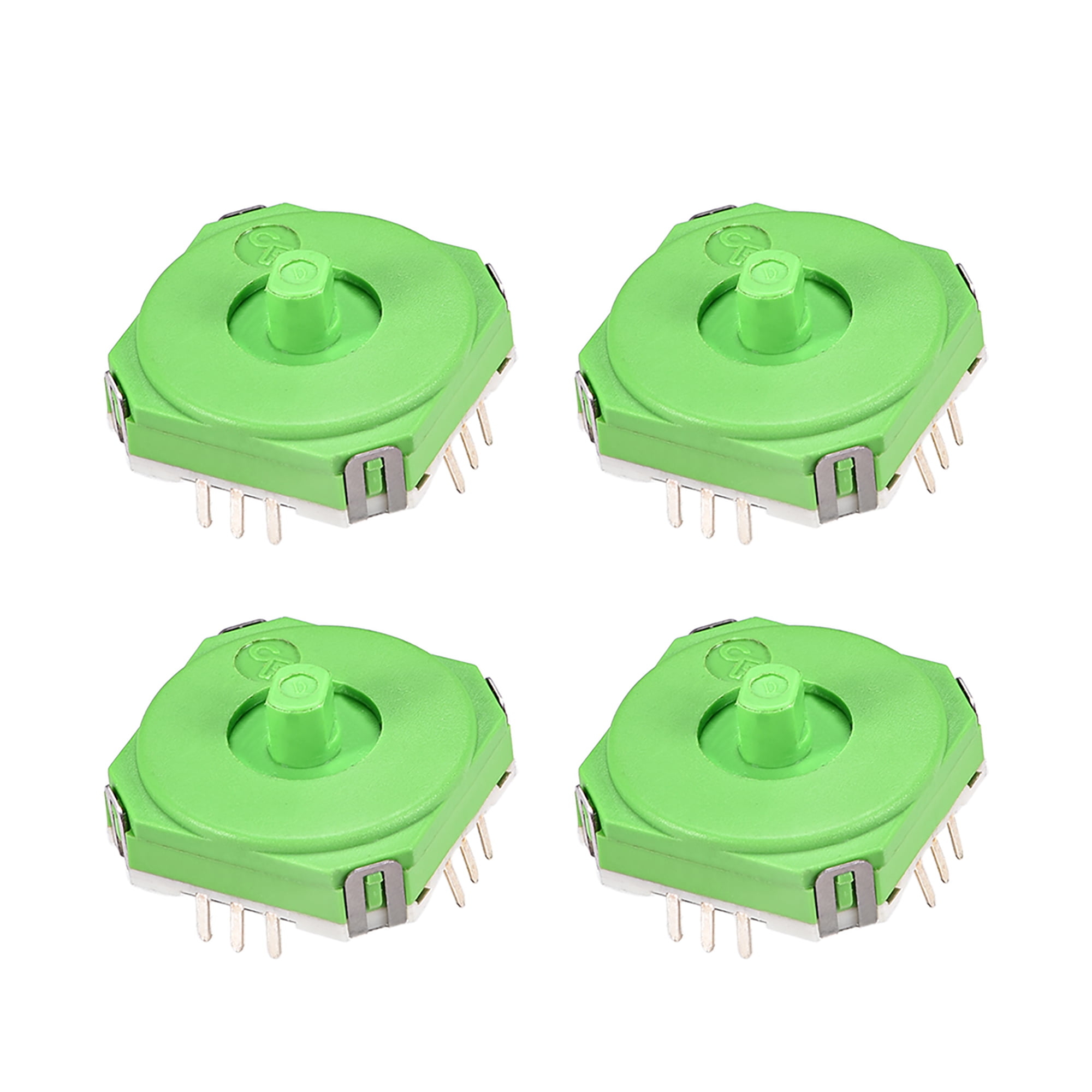 uxcell 5K Omh 3D Analog Joystick Potentiometers with Knobs Wireless Module Controller Rocker Up Down Momentary for Handheld Game Xbox Green 4pcs 