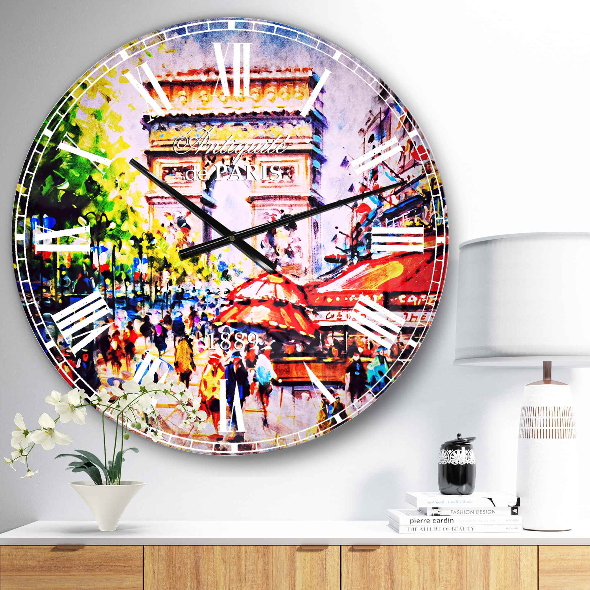 Designart 1" Quartz French/Country/Modern Wall Clock