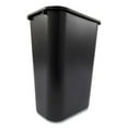 thumbnail image 2 of Rubbermaid Commercial Products Deskside Plastic Office Wastebasket, Rectangular, 10.25 Gal, Black | Bundle of 5 Each, 2 of 4
