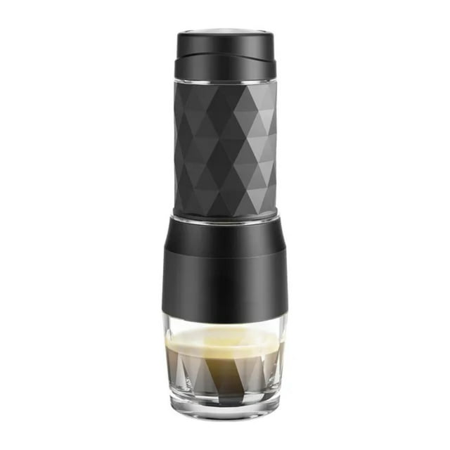 Portable Coffee Maker Espresso Machine Hand Press Capsule Ground Coffee Brewer Portable for Travel and Picnic,
