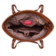 thumbnail image 3 of Montana West Tote Bags Vegan Leather Purses and Handbags for Women Top Handle Ladies Shoulder Bags, A-Brown, 3 of 7