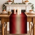 thumbnail image 2 of Table Runner 60 Inches Long for Kitchen Dining, Dark Red Ombre Dresser Scarf Farmhouse, Dining Table Decorations for Wedding/Parties, Modern Yellow Gradient Farmhouse Art 13 x 60 In, 2 of 8