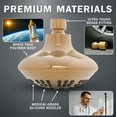 thumbnail image 3 of Aqua Elegante 6 Function Luxury Shower Head for High Pressure Showers - 2.5 GPM - Polished Brass, 3 of 7