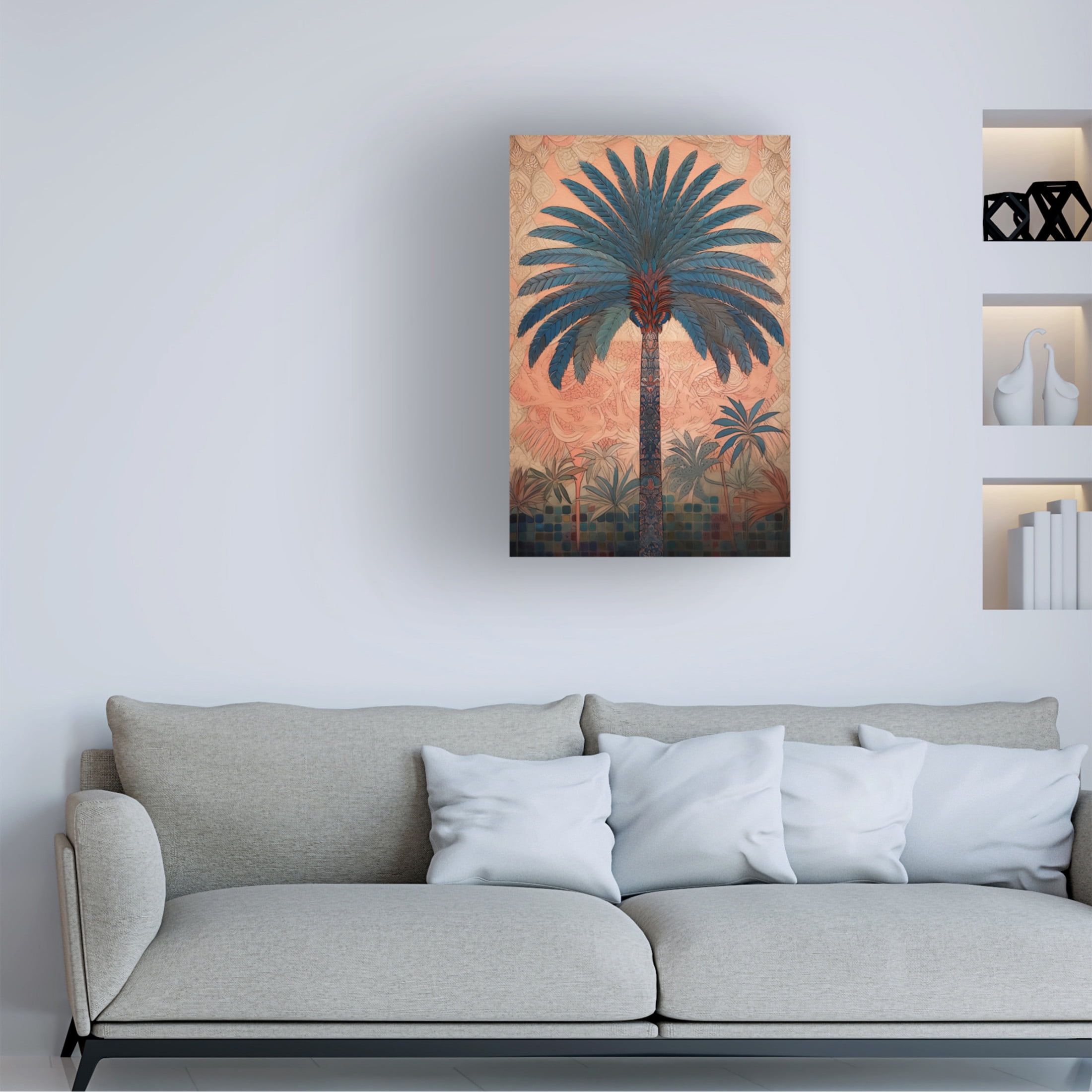 Canvas Wall Art - Sasha 'South Beach I' Wall Art for Living Room, Bedroom, or Office Décor by Trademark Fine Art - 12 x 19 Inches