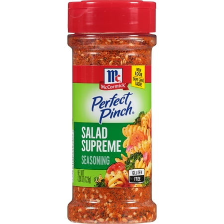McCormick Perfect Pinch Gluten-Free Gluten-Free Salad Supreme Seasoning 4.34 oz Bottle (Pack of 4)