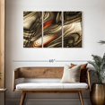 thumbnail image 3 of Elephant Stock Warped Abstract Wall Art - Horizontal Multi Panel Canvas - Living Room Wall Decor - Abstract Multi Panel - Brown And Beige Decor - 45" x 28", 3 of 8