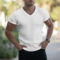 thumbnail image 2 of Icvfdpl Men'S Tee Shirt Breathable Fast Dry V Neck Casual Short Sleeved Summer Knit T Shirts Stretchy Lightweight Man Tshirt, 2 of 4
