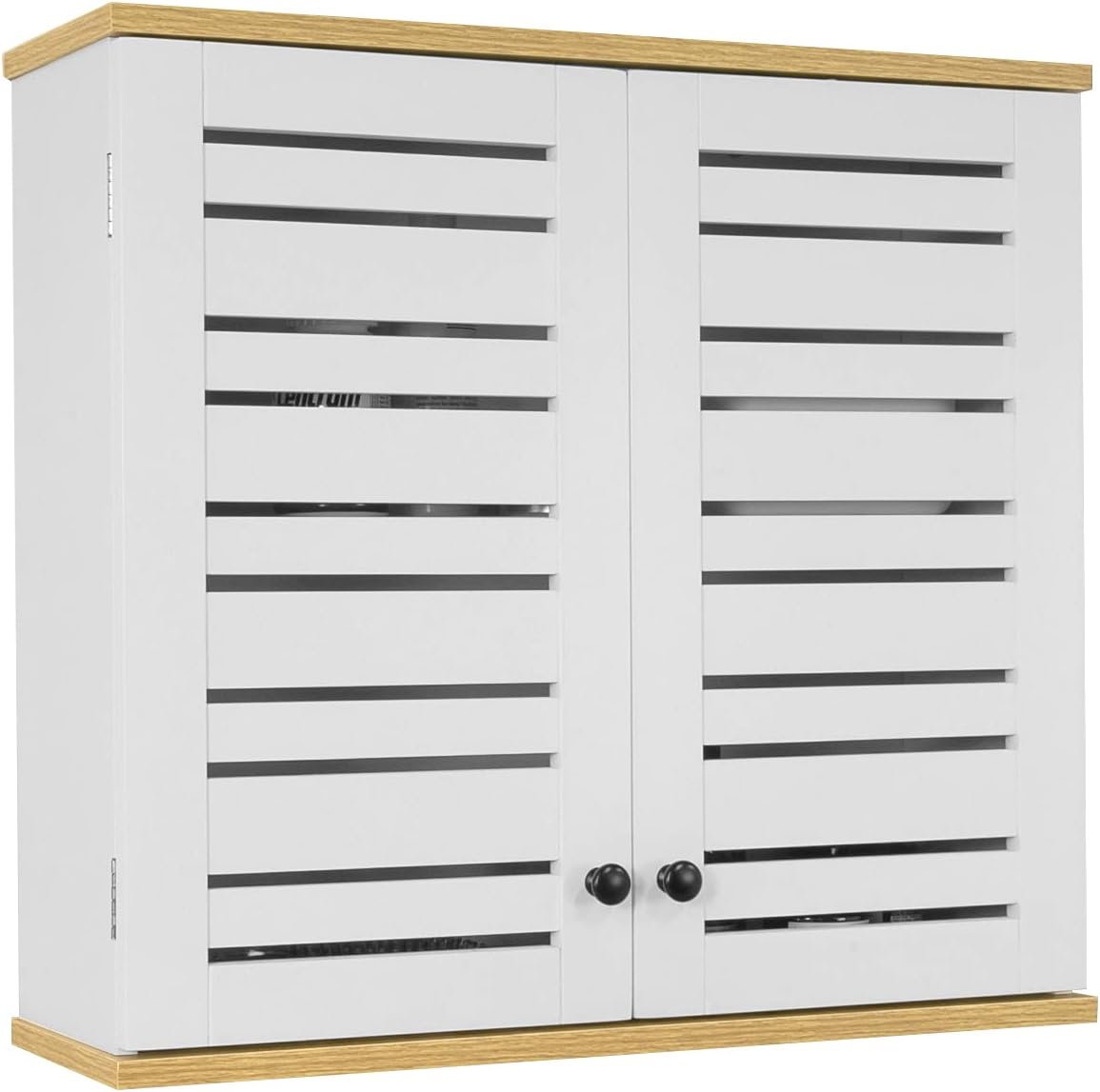 Armoire Murale HOOBRO - Rangement Salle De Bain Et Cuisine Avec Étagères Réglables