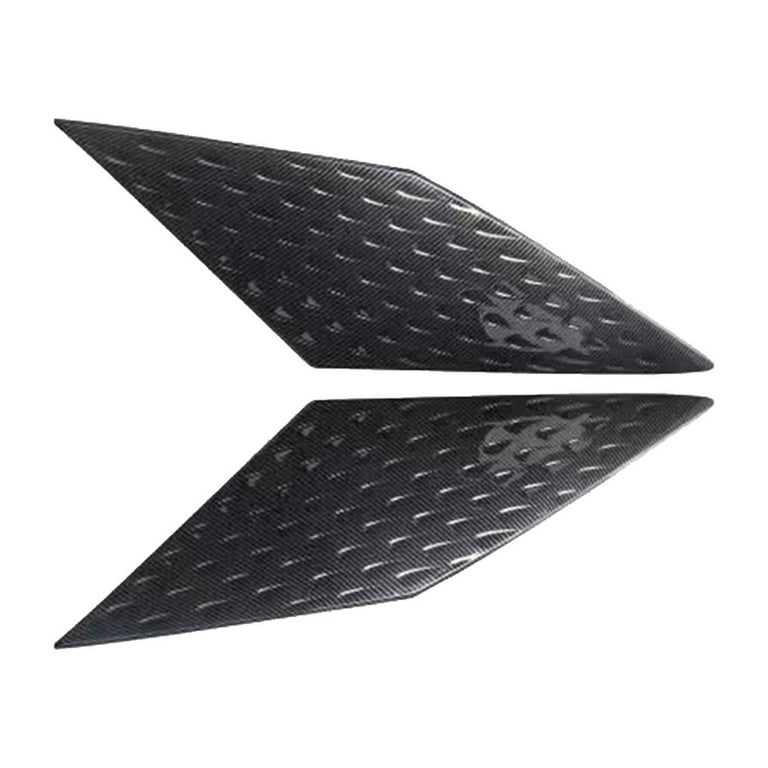 Rear Spoiler Wing Side Window Cover ,Car Accessories Rear Window Side Wing Cover for Yuan Plus, Stable Performance Easy Installation Carbon Fiber