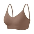 thumbnail image 6 of Telankuip Seamless Bras for Women No Underwire Comfortable Push up Bras Smoothing Wireless Adjustable Spaghetti Straps Bralettes Soft Full Coverage Wire Free Bra Coffee XL, 6 of 6