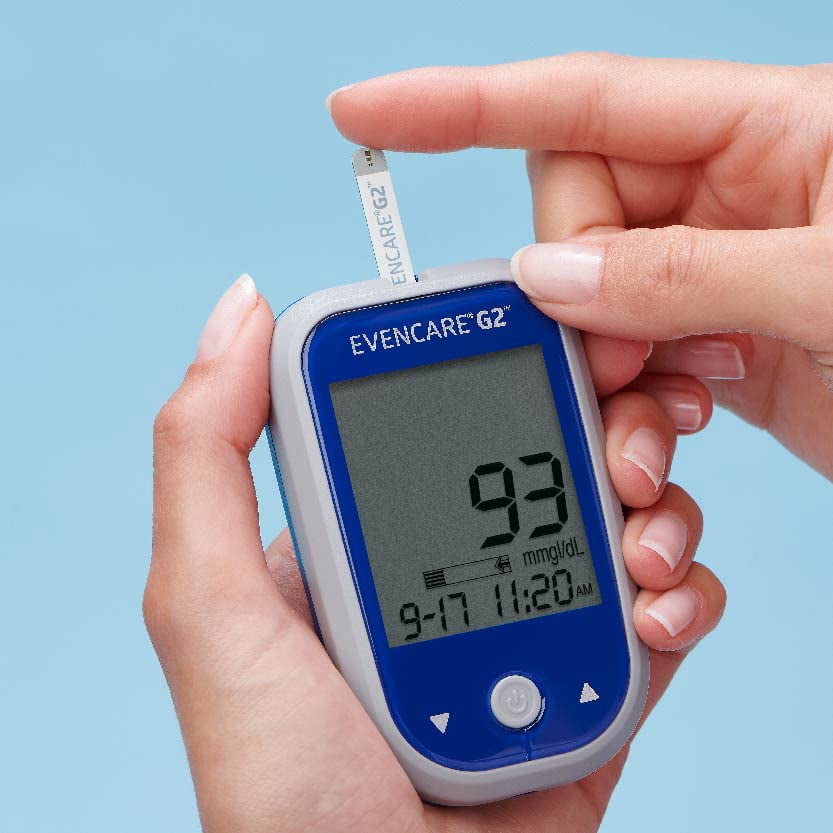 Medline EvenCare G2 Blood Glucose Test Strips for Diabetes Monitoring, 50 Count