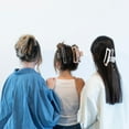 thumbnail image 4 of Headbands of Hope Women's Extra Large Rectangular Claw Clip | Blush, 4 of 4