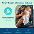 thumbnail image 6 of Ourmed No Rinse Body Wipes, 50Ct, 9 x 12 in Extra Large Thick Unscented Bath Wipes, Gentle Skin Cleansing Cloths, 6 of 10