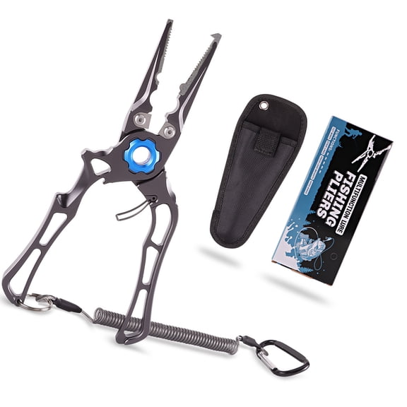 KUFptva Fishing Pliers Fishes Lip Grippers Fishing Plier Tool Fishing Hook Remover with Ergonomic Handle Multifunctional Pliers