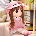 thumbnail image 6 of BINGLI Soft Baby Doll with Clothes, 17.7 Cute Rag Doll Ragdoll Plush Stuffed Toy with Hat Skirt Handmade Princess Plush Toy Baby Girls Sleeping Partner Doll Xmas Birthday Gift, 6 of 9