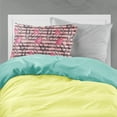 thumbnail image 2 of Watercolor Heart Paper Clips Fabric Standard Pillowcase, 2 of 2