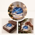thumbnail image 3 of CHJK Glowing Christmas Story Ornament, Light-Up Mini Holiday Scene with Warm LED Light, Festive Keepsake Gift for Home Christmas Party Decoration, 3 of 6