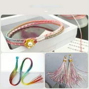 EOEMY One Spool Variegated Polyester Sewing Embroidery Thread String 210D/6-12#