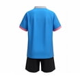 thumbnail image 3 of ITSAME Boys Football Athletic Outfits 2 Piece Short Sleeve Top and Shorts Soccer Uniform Set Blue Size 3, 3 of 8
