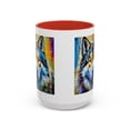 thumbnail image 2 of Psychedelic Style Alaskan Malamute Coffee Mug, 11oz, 15oz, two-toned, 2 of 6