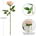 thumbnail image 4 of Roses Artificial Silk Flowers, 15PCS Fake Roses with Long Stems Realistic Faux Rose Bouquets for Wedding Decorations Bridal Shower Floral Arrangements Party Home Table Decor（Champagne Pink）, 4 of 7