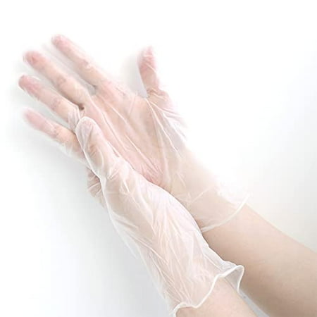 

[Yamazen] PVC Gloves 2 Boxes (200 Pieces) Polyvinyl Chloride Thin Powder Free Powder Free Left and Right Disposable Gloves YZ-PVC-M(CR) M Size Clear