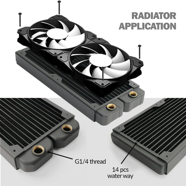 Dracaena Computer Radiator Copper Water Cooling Cooler for