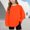 Orange K, variant on Tranfacy Kids Boys and Girls 5 to 15 Years Fall Long Sleeve Round Neck Blouses and Shirts Solid Loose Daily Outer Tops