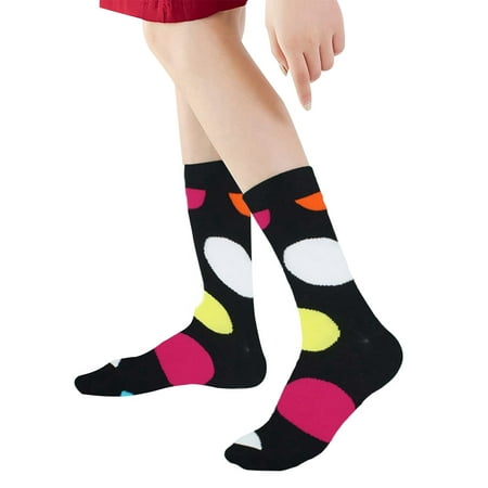 

Socks for Women Women S Colorful Polka Dot Hip Hop Skateboard Mid Calf Socks Womens Socks
