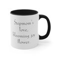 thumbnail image 4 of Stepmom Gifts Two-Tone 11oz Mug "Stepmom's love, blooming joy flower.", 4 of 4