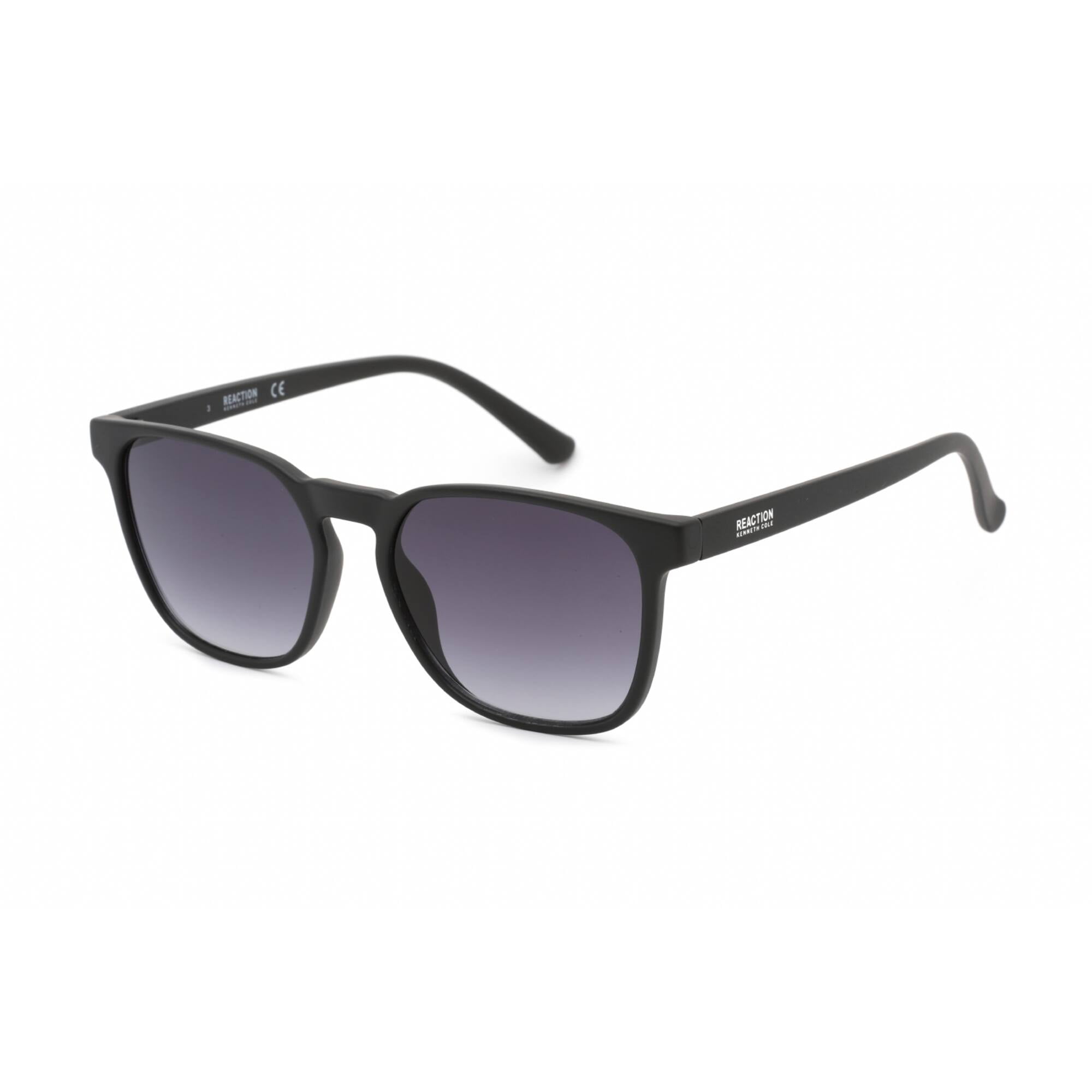 Kenneth Cole Reaction KC1414 02B 54mm Square Sunglasses Men's Matte Black