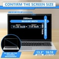 13.3 Inch Laptop Privacy Screen Filter, for Removable