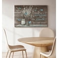 thumbnail image 6 of Every Day Is A New Beginning Canvas Wall Art, Rustic Farmhouse Decor, Blue Butterfly Floral Artwork For Bedroom, Bathroom, Living Room, Ready To Hang 24*36inch(60*90cm), 6 of 6