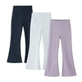 thumbnail image 2 of Leggings Toddler Girl 3pc Girl's High Waisted Flare Leggings Yoga Pants Boot Cut Dance Casual Activewear Kids Bell Bottoms Pants Multicolor 3Y, 2 of 9