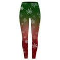 thumbnail image 7 of zaveiop Funny Christmas Leggings for Women, Comfy High Waisted Xmas Print Tights, Full Length Soft Workout Yoga Pants (Z2-Watermelon Red, S), 7 of 7