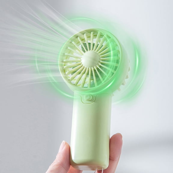 Handheld Small Fan, Mini Portable Personal Lightweight Pocket Cooling Fan for Outdoor Travel Office Daily Use, Green