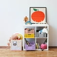 thumbnail image 4 of 3 Sprouts Children's Foldable Fabric Storage Cube Soft Toy Basket, Llama, 4 of 5