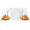 thumbnail image 5 of SUNOLIFE Fall Thanksgiving Placemats Set of 4,Pumpkins Sunflower Autumn Table Decorations 12x18 inch, 5 of 7