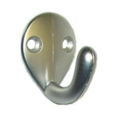 Single Wardrobe Hook - Epco ECH201 ZMN 2 Hook Single Wardrobe Matte Nickel - Chrome