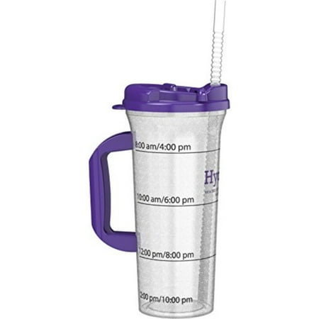 

Hydr-8 Purple 32ounce Water Bottle with Swivel Lid