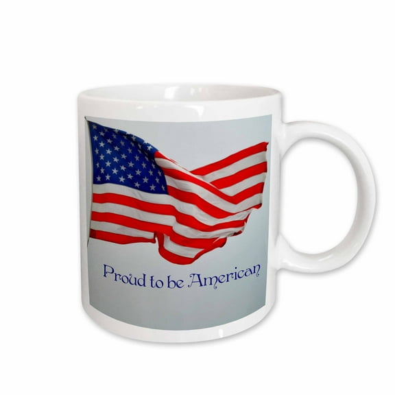 3drose, an American Flag-proud to Be American, 11oz Mug