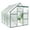 Green, variant on Zimtown 6x8ft Hybrid Polycarbonate Greenhouse for Garden, Outdoor Silver
