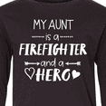 thumbnail image 4 of Inktastic My Aunt is a Firefighter and a Hero Long Sleeve Youth T-Shirt, 4 of 5
