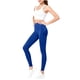 thumbnail image 2 of Pantalones de yoga para mujer, ajustados, de cintura alta, con realce de cadera, a rayas, con rosca, para uso externo., 2 of 8