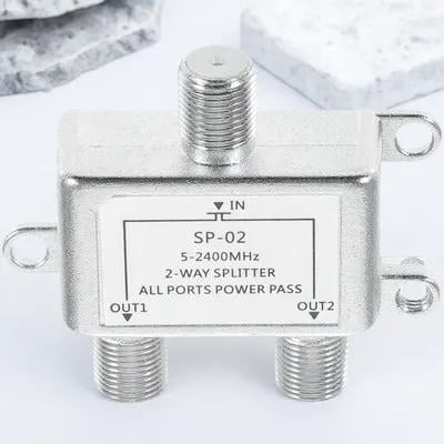 Hemobllo Coaxial Splitter Coaxial Cable Splitter Plastic 1Set