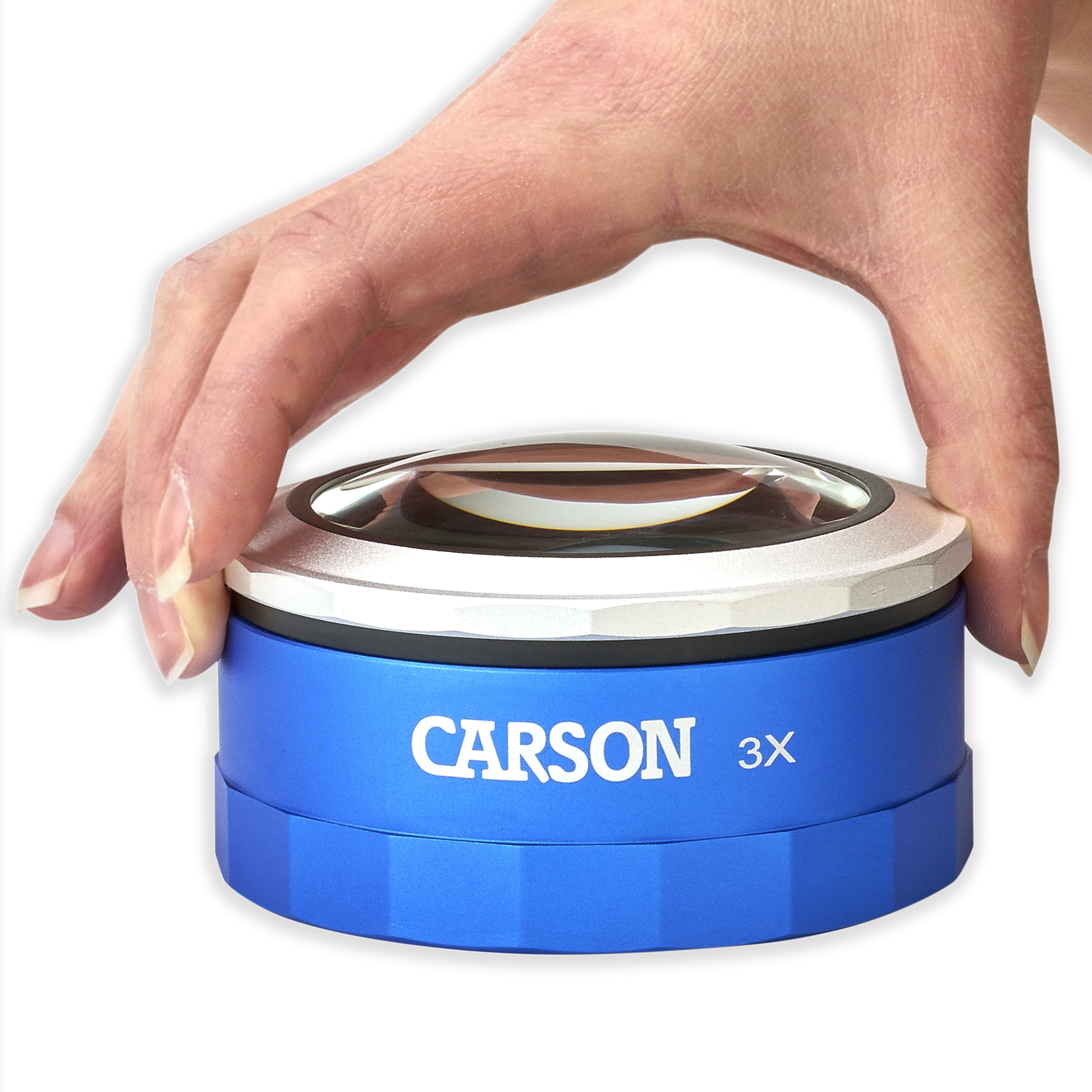 Carson Optical MagniTouch Magnifying Glass, Touch Activated 3x Magnifier (MT-33)