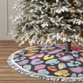 Christmas Tree Skirt, Colorful leopard spot Christmas Tree Decorations