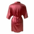 thumbnail image 6 of Samickarr Robes For Women Long Ice Silk Nightgown Summer Thin Fashion Simple Home Clothes Sexy Cardigan Bathrobe, 6 of 6
