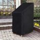 thumbnail image 3 of Funda para muebles de jardín de tela Oxford impermeable con bolsa con hebilla de encaje Funda para sillón de jardín Funda para silla de exterior 210D 75*75*120cm Negro, 3 of 5